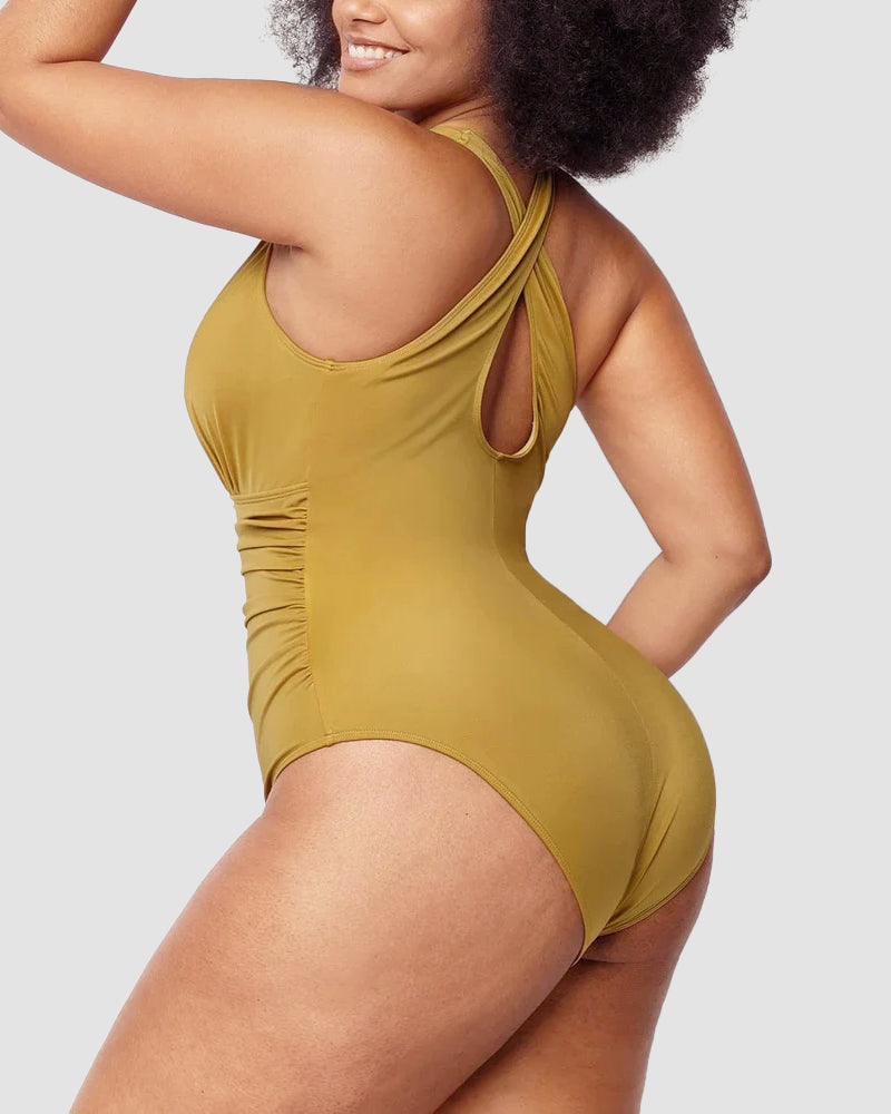 🔥Last Day Special Price £12.98!!💥-👙Smart Sculpt Plunge Swimsuit Flatter Your Figure