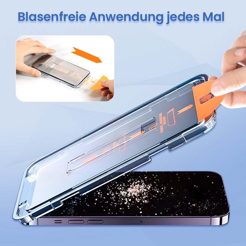 Set aus stoßfestem, staubdichtem und Anti-Fingerabdruck-Displayschutz