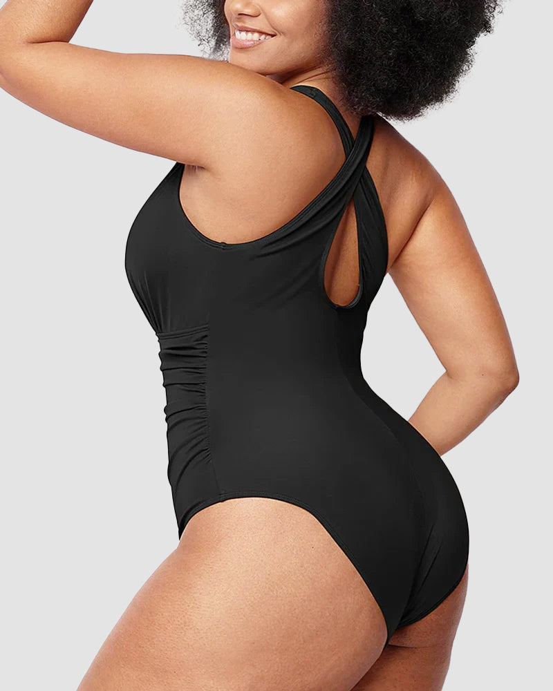 🔥Last Day Special Price £12.98!!💥-👙Smart Sculpt Plunge Swimsuit Flatter Your Figure