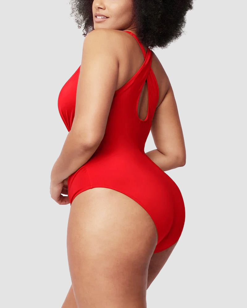 🔥Last Day Special Price £12.98!!💥-👙Smart Sculpt Plunge Swimsuit Flatter Your Figure