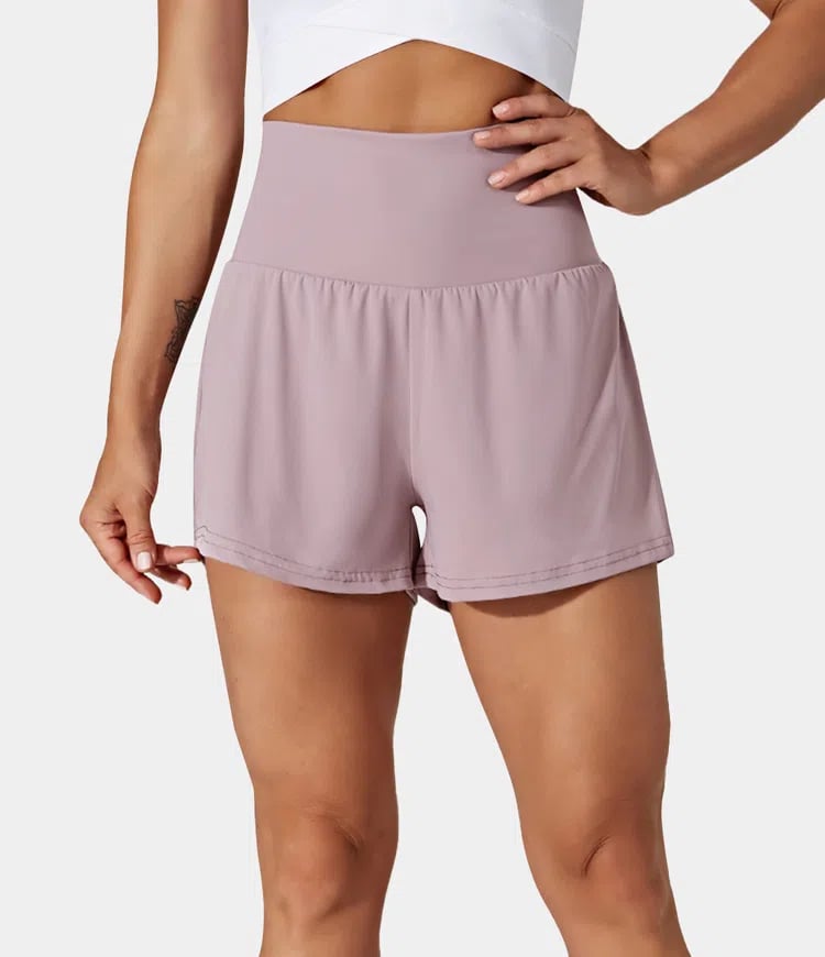 ✨️2025 Hot Sale 60% OFF🥰High Waisted 2-in-1 Yoga Shorts & Side Pockets
