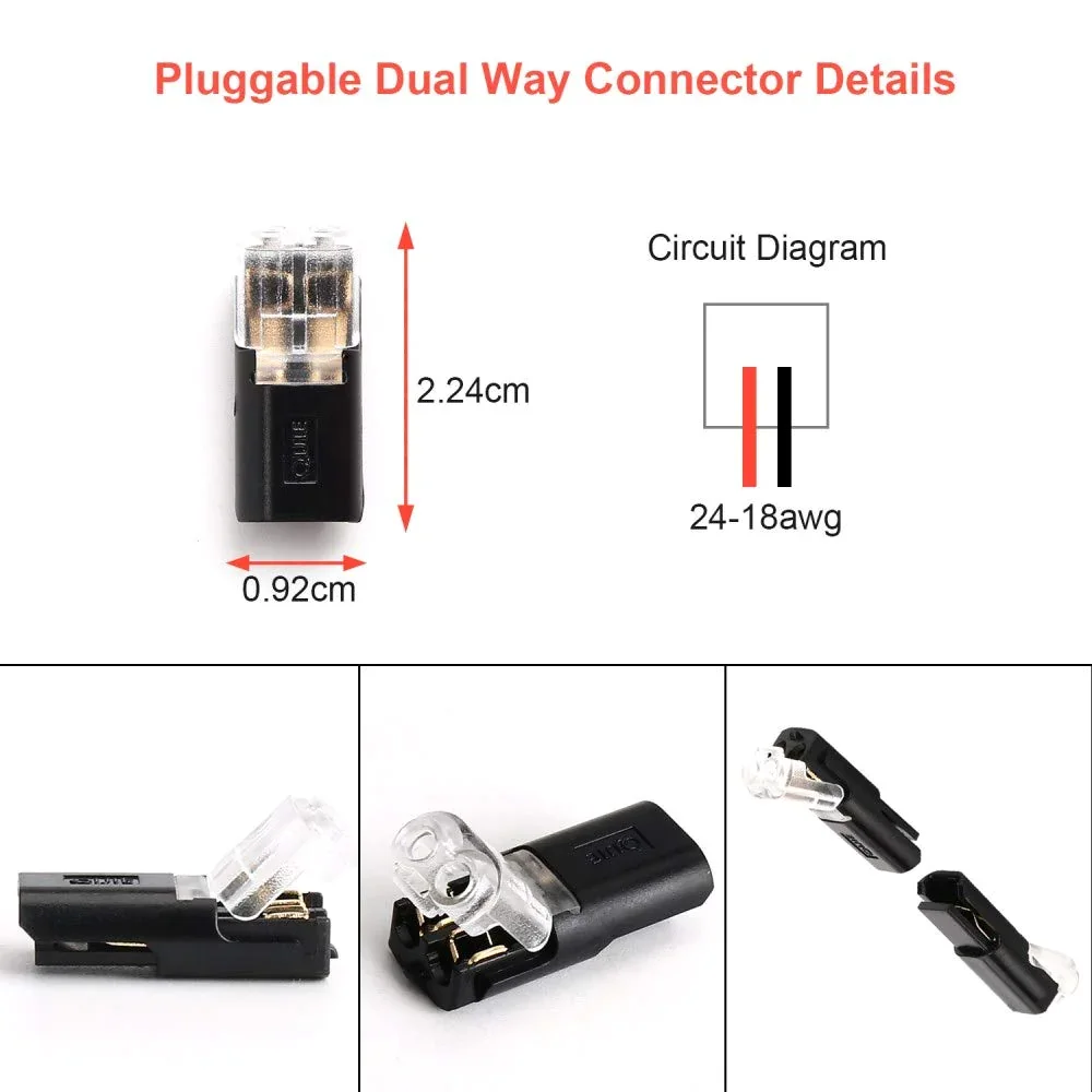 🔧Double-wire Plug-in Connector With Locking Buckle
