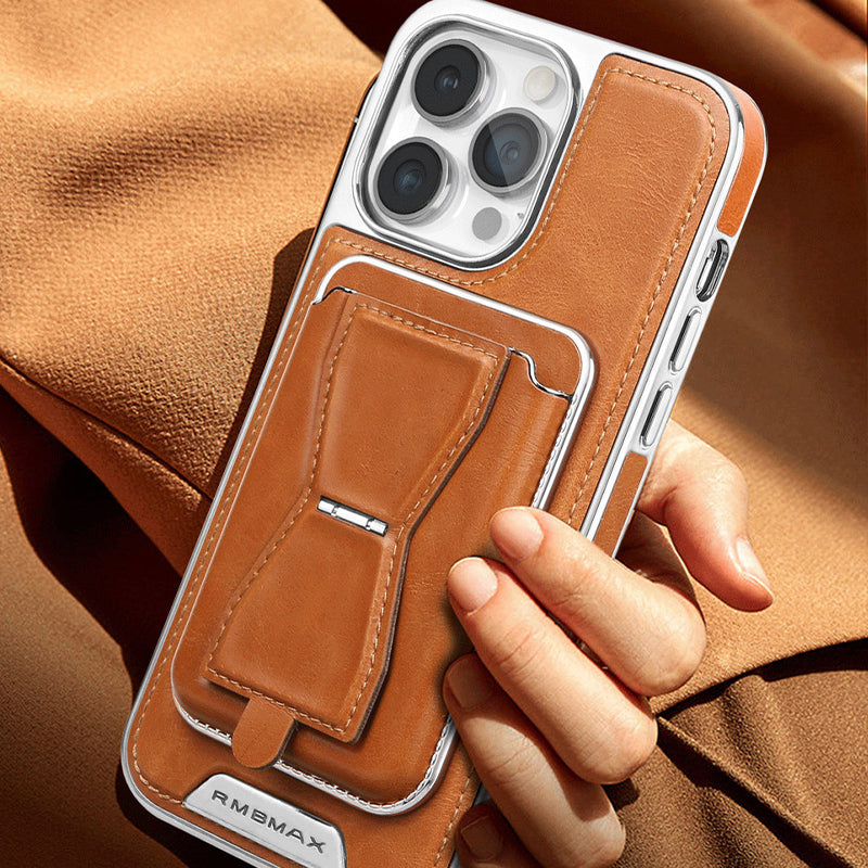 💥Hot Sale 43% OFF🔥Essential For Business📱Luxury leather iPhone case with removable magnetic tape
