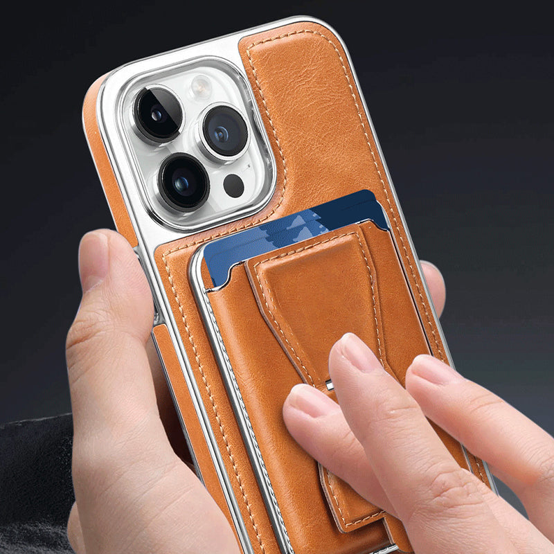 💥Hot Sale 43% OFF🔥Essential For Business📱Luxury leather iPhone case with removable magnetic tape