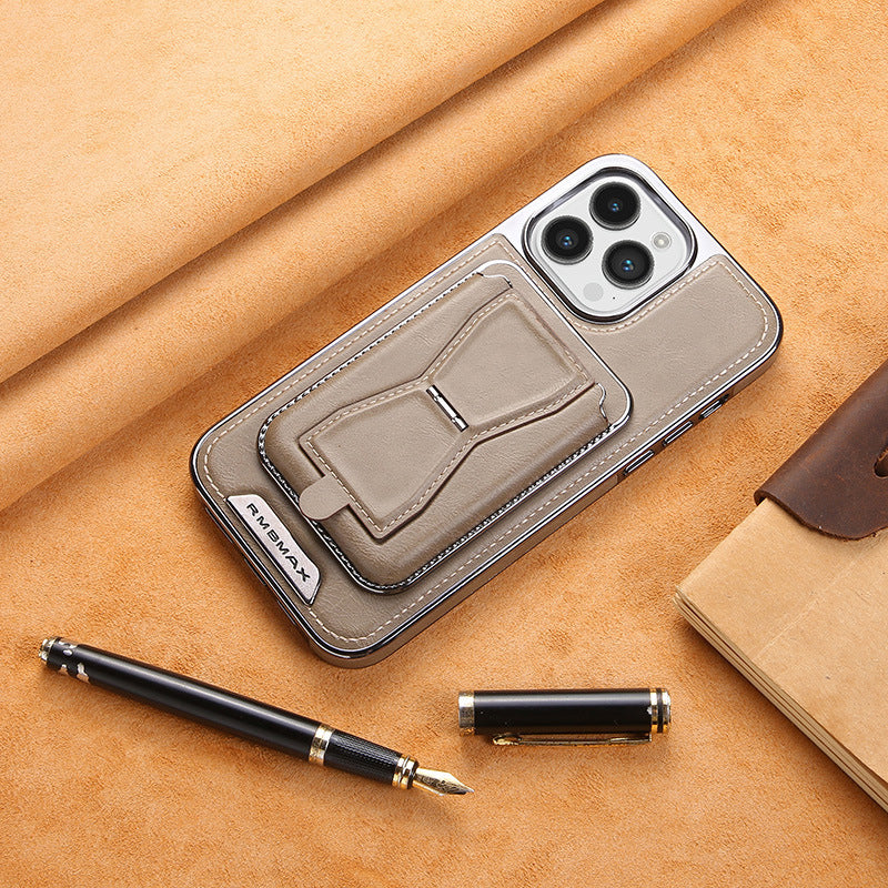 💥Hot Sale 43% OFF🔥Essential For Business📱Luxury leather iPhone case with removable magnetic tape