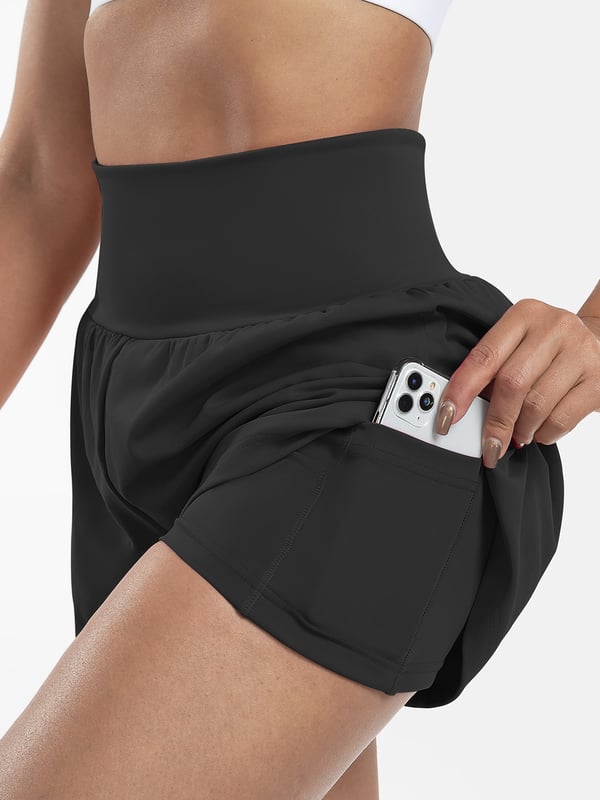 ✨️2025 Hot Sale 60% OFF🥰High Waisted 2-in-1 Yoga Shorts & Side Pockets
