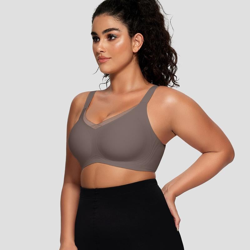💖LAST DAY SALE 50% OFF💷Women's Wireless V-Neck Crossover Mesh Seamless Push-Up Bra