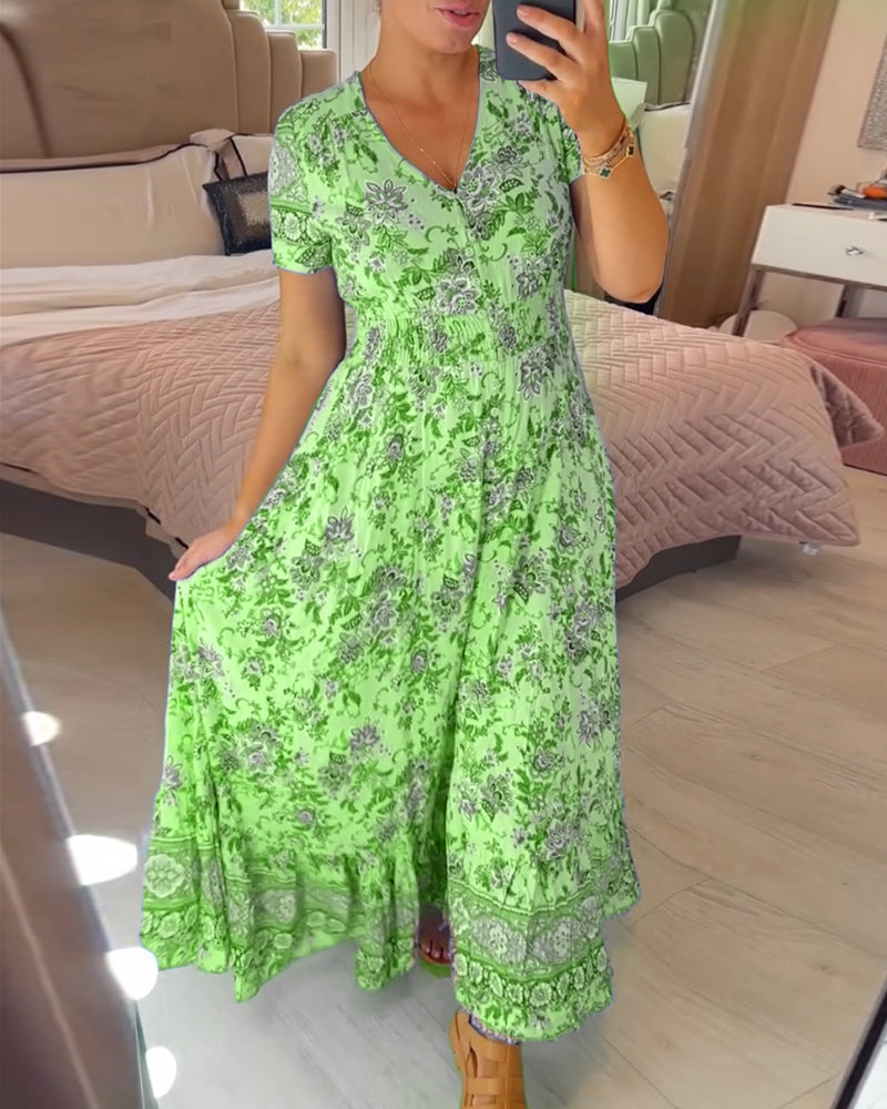 🌸Big price reduction!🌸Floral Print V-neck Dress