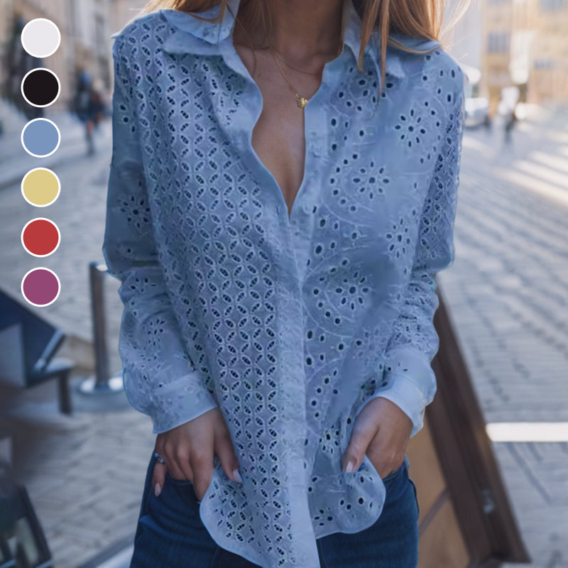 💥Limited Time Sale💃Hand-carved Feature Cutout Shirt