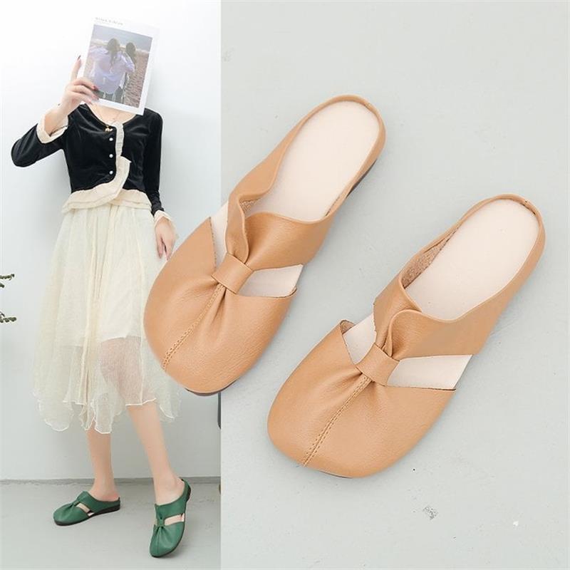 🔥Hot Sale 59% Off🔥Handmade Soft Leather Summer Light Slippers
