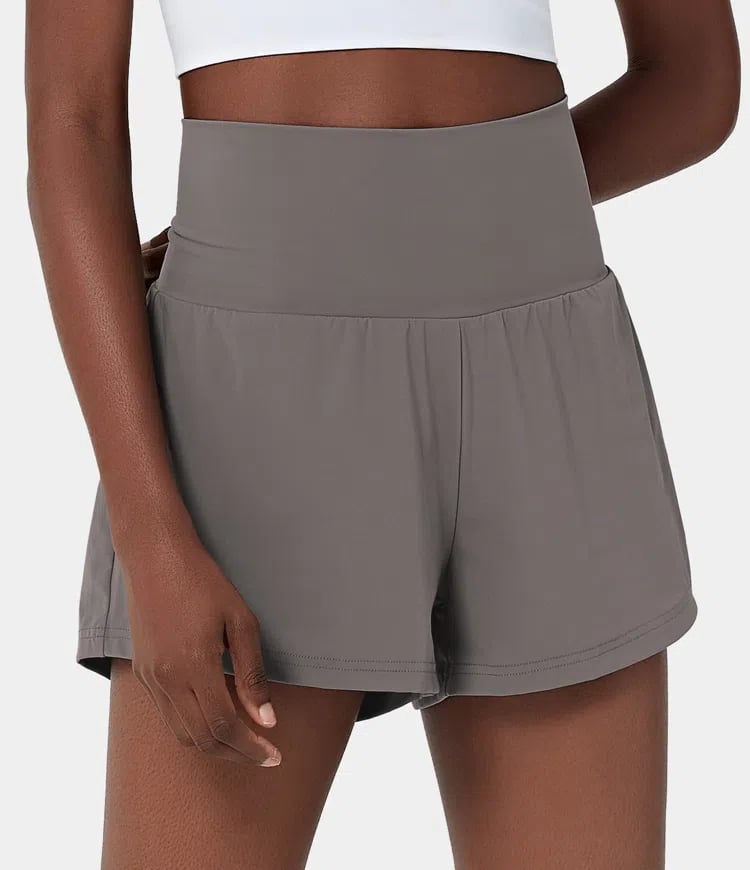 ✨️2025 Hot Sale 60% OFF🥰High Waisted 2-in-1 Yoga Shorts & Side Pockets