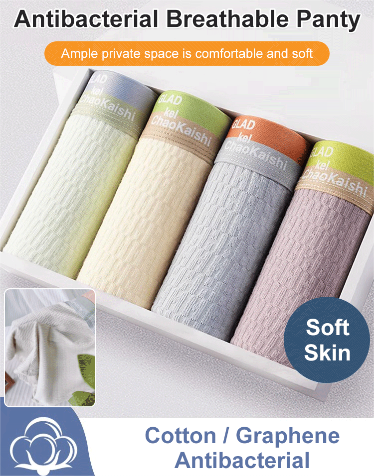 š„LIMITED SALE 50% OFFš„Bubble Cotton Men's Boxer Briefs Antibacterial Breathable Sweat Absorbent