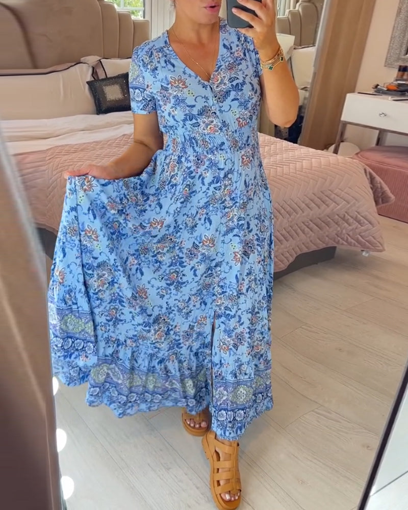 🌸Big price reduction!🌸Floral Print V-neck Dress