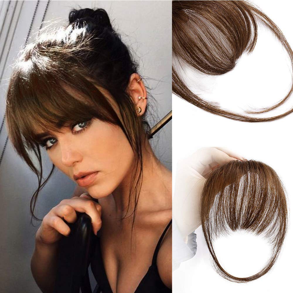🔥Limited Sale 50% OFF🔥Clip In Bangs 100% Human Hair Extensions Air Bangs