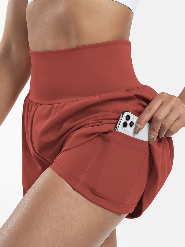 ✨️2025 Hot Sale 60% OFF🥰High Waisted 2-in-1 Yoga Shorts & Side Pockets