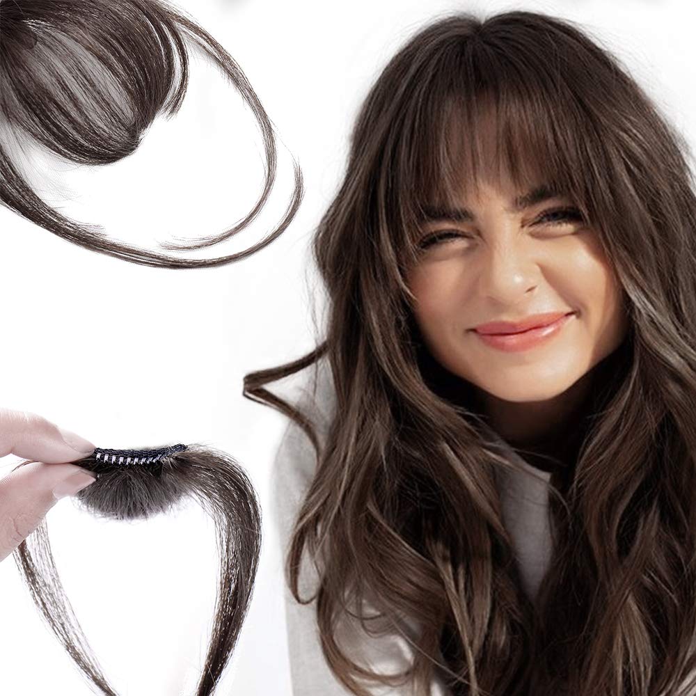 🔥Limited Sale 50% OFF🔥Clip In Bangs 100% Human Hair Extensions Air Bangs