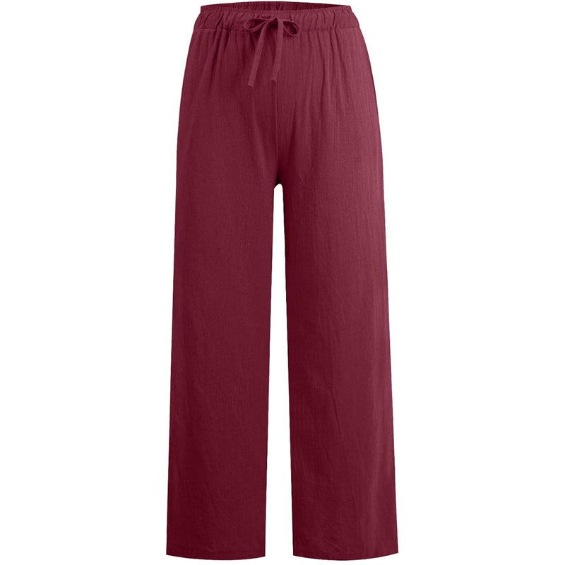 🔥2025 NEW SALES - 50% OFF🔥Women's Summer Cotton Linen Wide Leg Pants