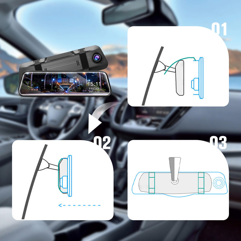 📸📸 Rear View Mirror Dash Cam