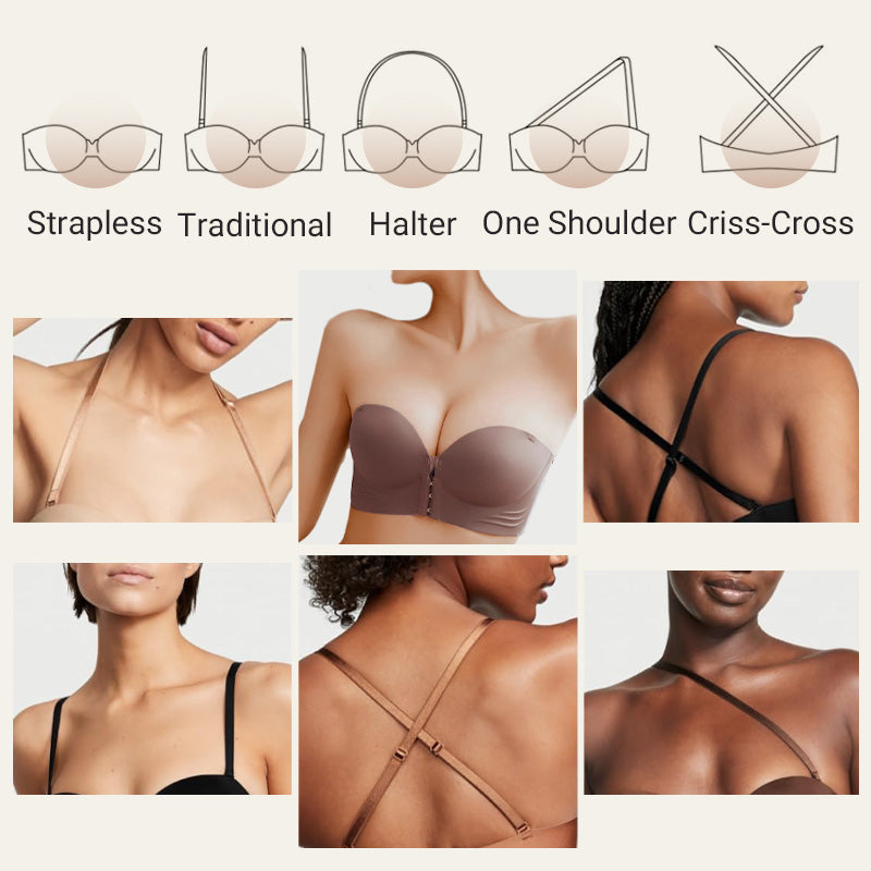 ⏳Time-limited Special⏰Women's Non-Slip Front Closure Strapless Bra