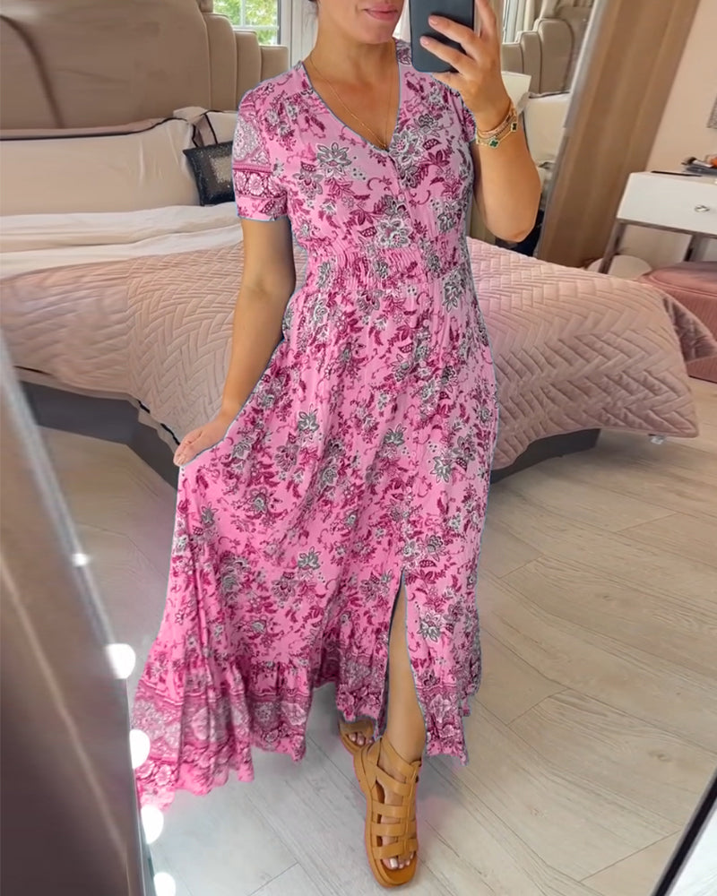 🌸Big price reduction!🌸Floral Print V-neck Dress