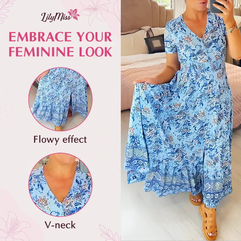 🌸Big price reduction!🌸Floral Print V-neck Dress
