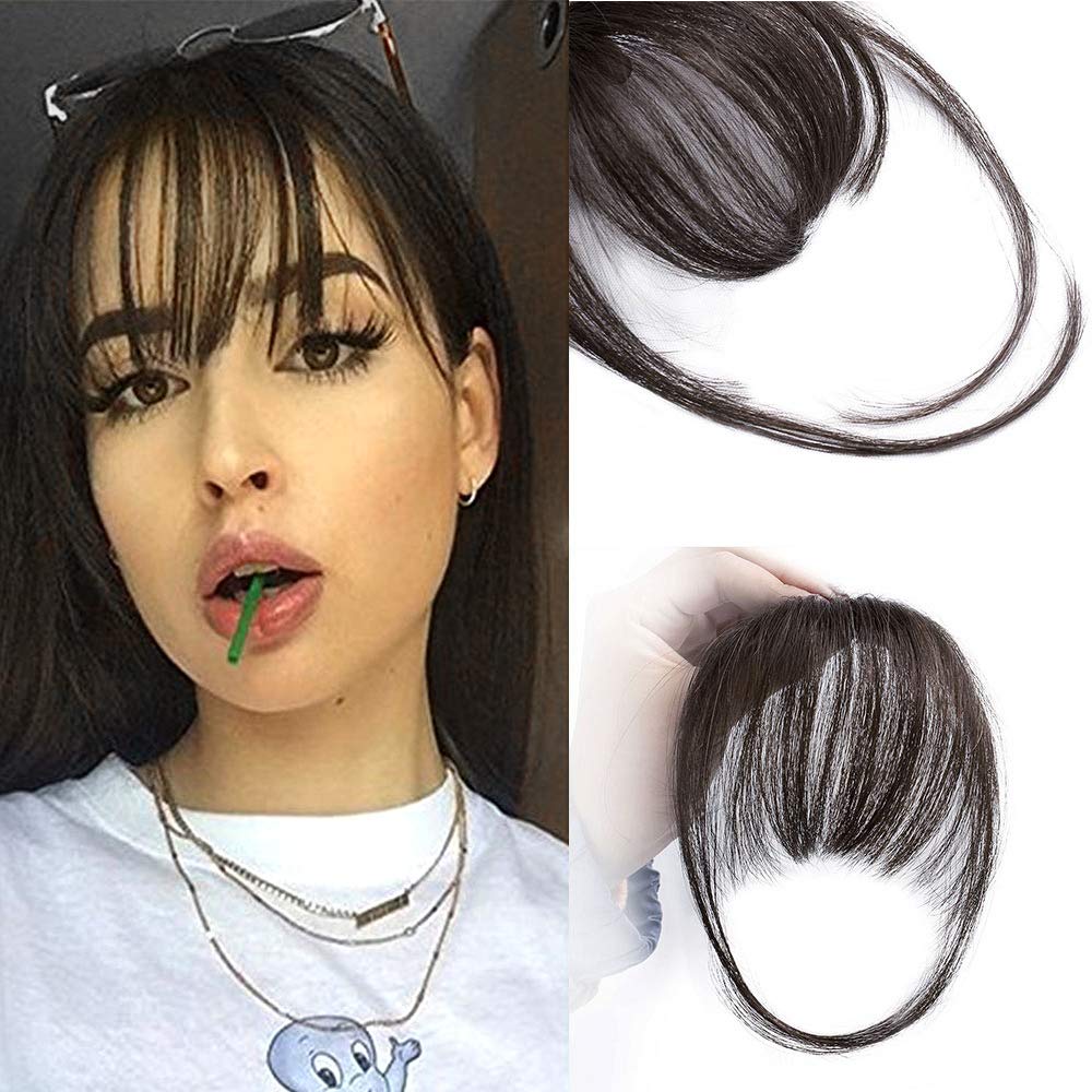 🔥Limited Sale 50% OFF🔥Clip In Bangs 100% Human Hair Extensions Air Bangs