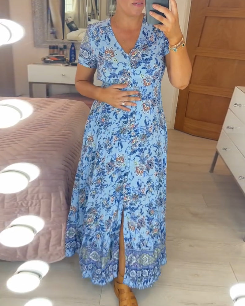 🌸Big price reduction!🌸Floral Print V-neck Dress