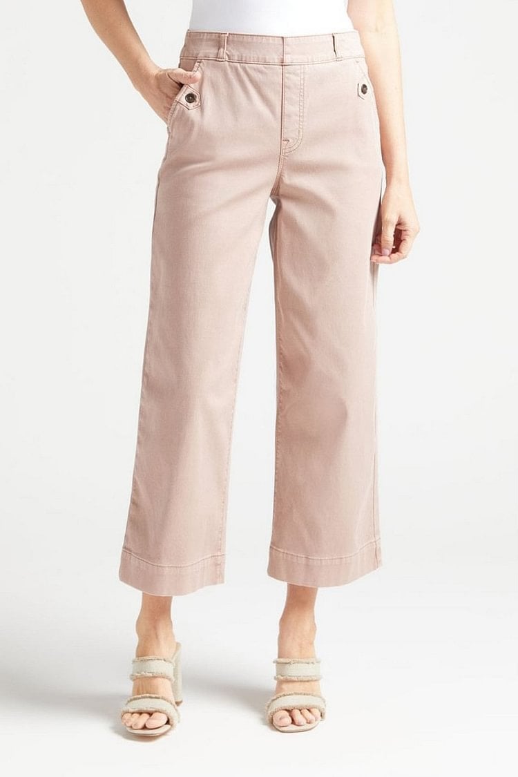 š2025 HOT SALEš·Stretch Twill Cropped Wide Leg Pants