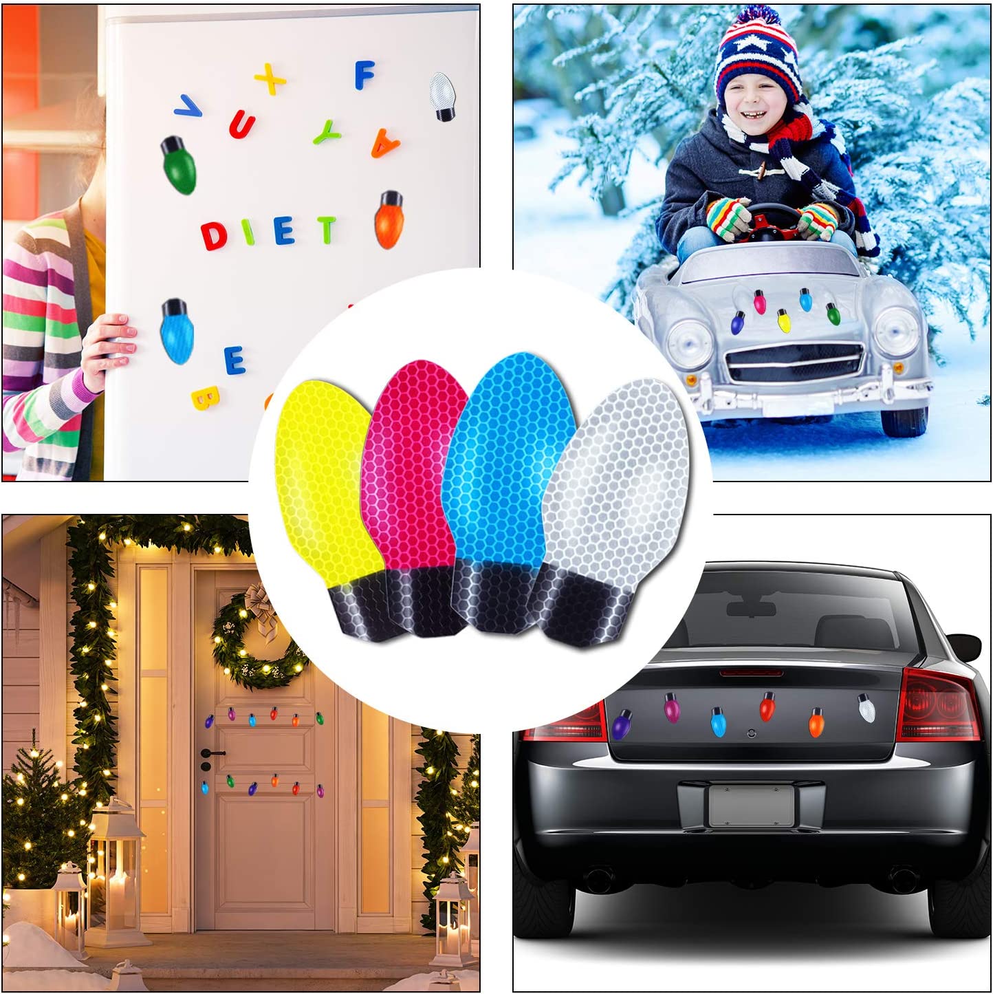 🔥🖤Early Black Friday Sale:50% OFF 🔥 Reflective Light Bulb Magnet Decorations