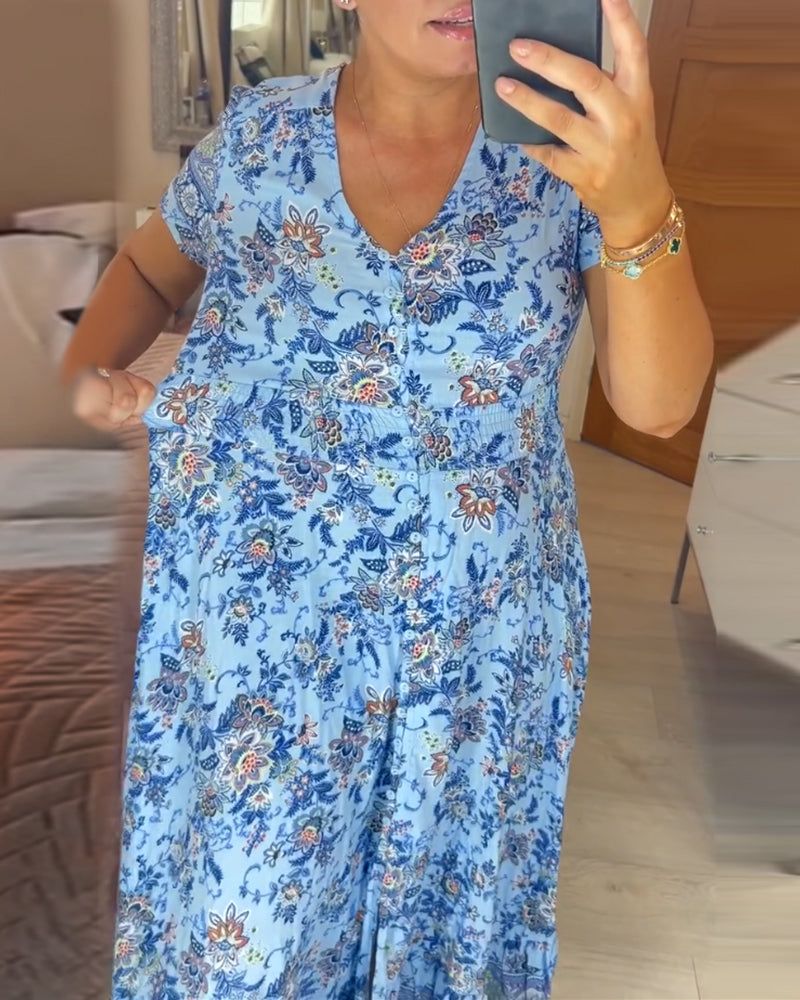 🌸Big price reduction!🌸Floral Print V-neck Dress