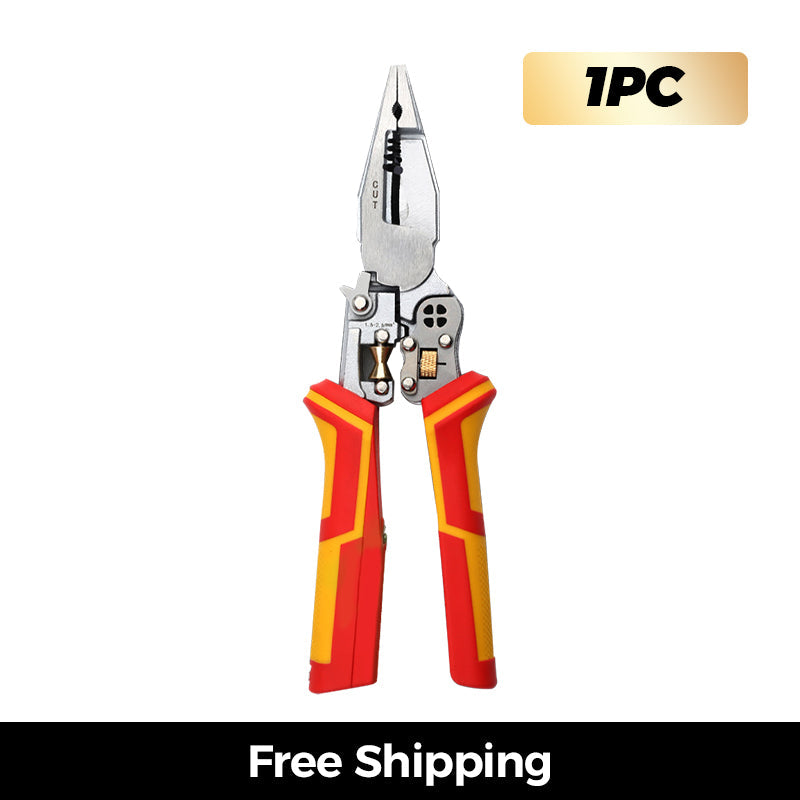 ⚡8-In-1 Wire Stripper with Voltage Tester
