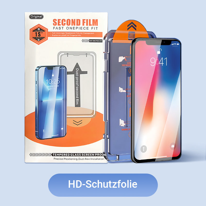 Set aus stoßfestem, staubdichtem und Anti-Fingerabdruck-Displayschutz
