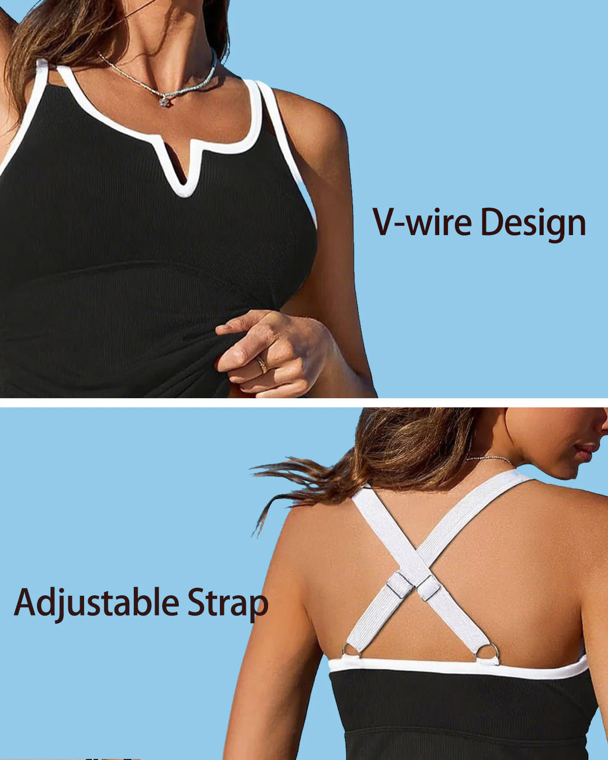 🏖️Summer Cool Deal🏝️TUMMY CONTROL TWO-PIECE TANKINI SET