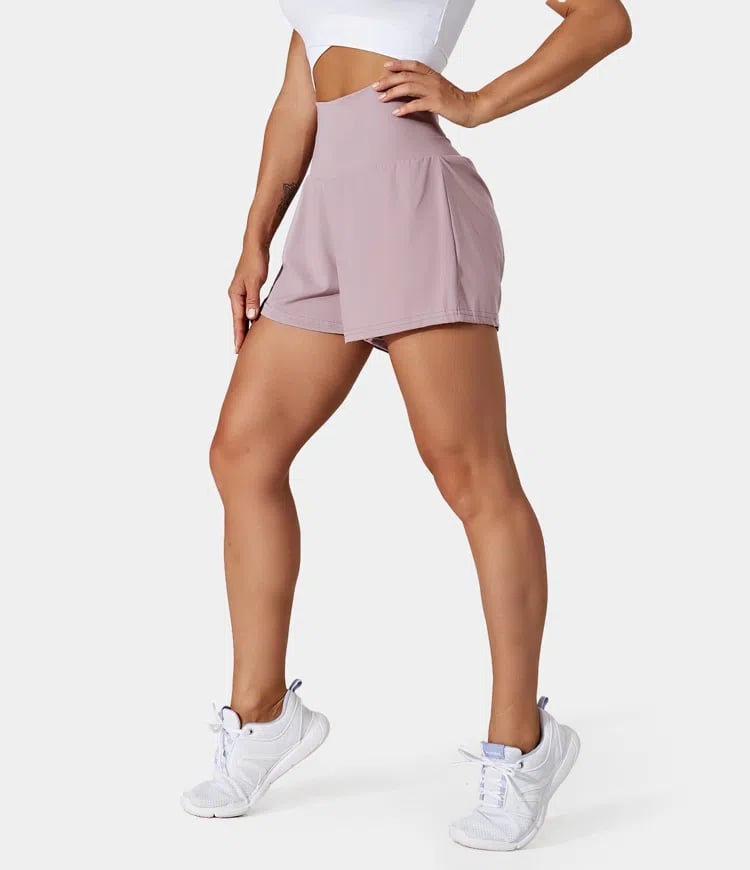 ✨️2025 Hot Sale 60% OFF🥰High Waisted 2-in-1 Yoga Shorts & Side Pockets