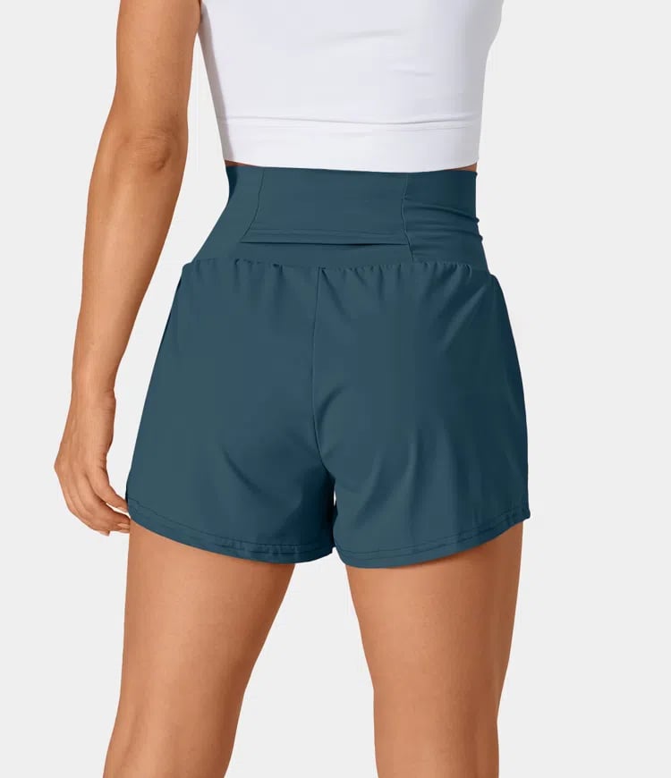 ✨️2025 Hot Sale 60% OFF🥰High Waisted 2-in-1 Yoga Shorts & Side Pockets