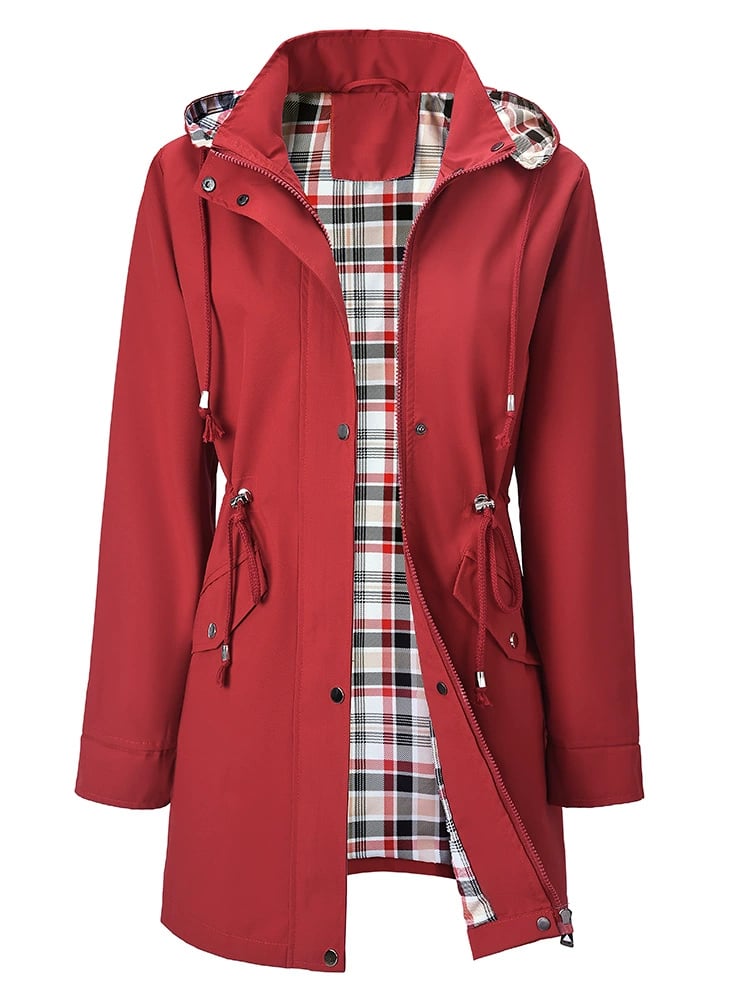 🍂Herbstrabatt 49 %💗🧥Ultimative karierte wasserdichte Jacke für Frauen🍃