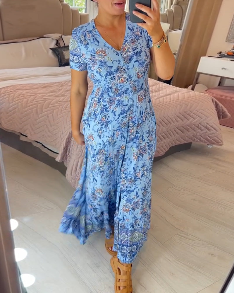 🌸Big price reduction!🌸Floral Print V-neck Dress