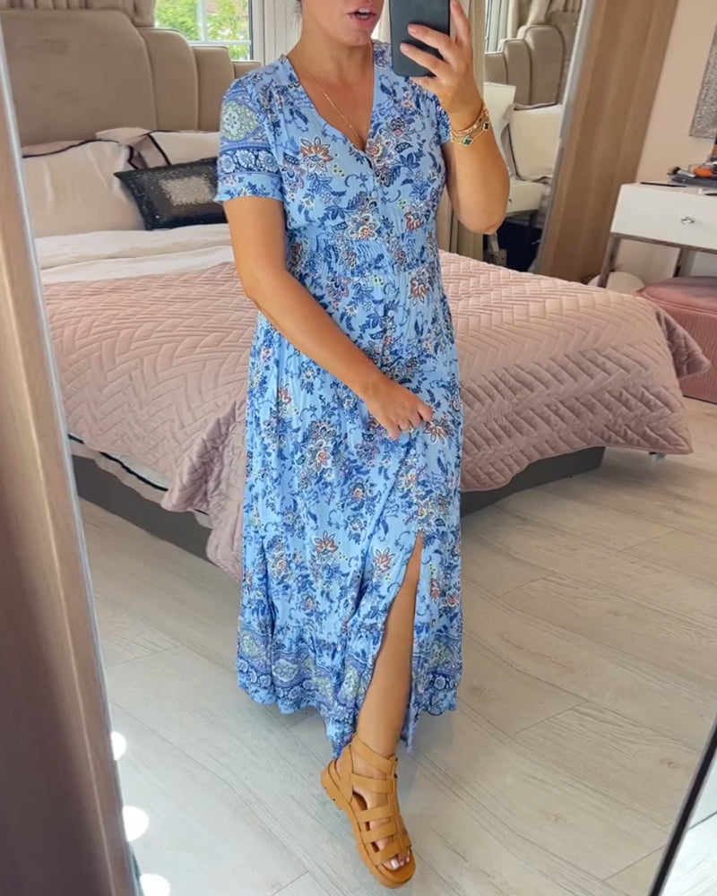 🌸Big price reduction!🌸Floral Print V-neck Dress