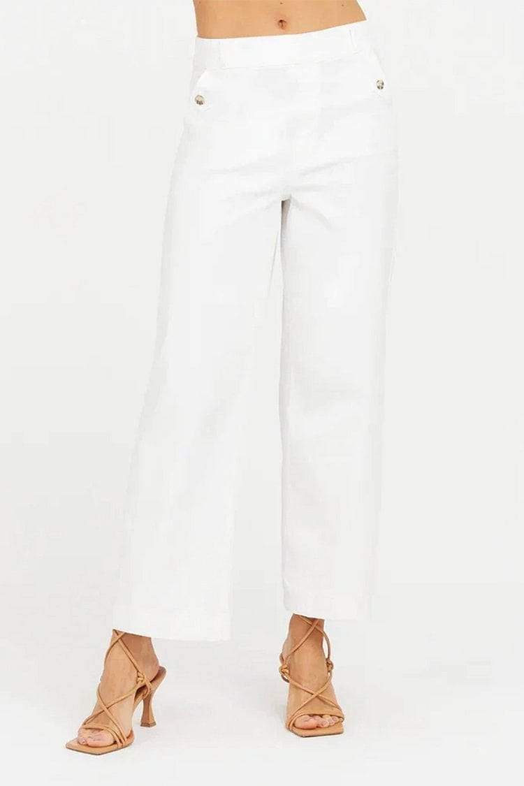 š2025 HOT SALEš·Stretch Twill Cropped Wide Leg Pants
