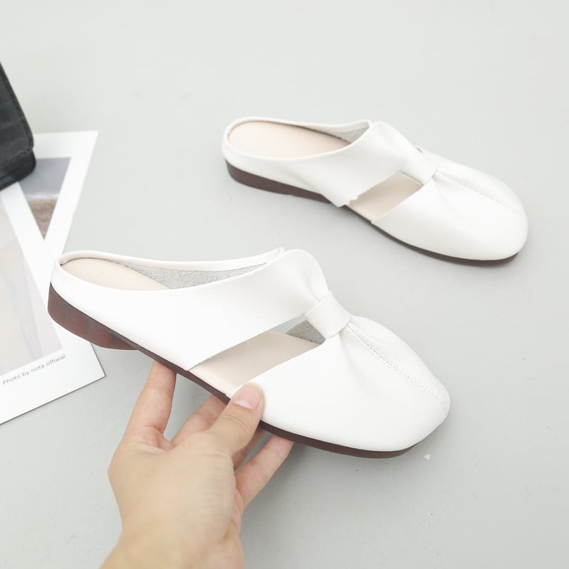 🔥Hot Sale 50% Off🔥Plus-size Cut-Out Design Flat Mules