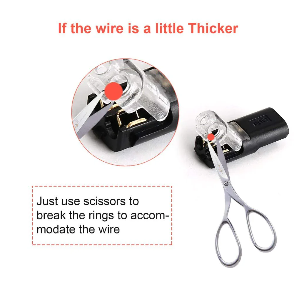🔧Double-wire Plug-in Connector With Locking Buckle