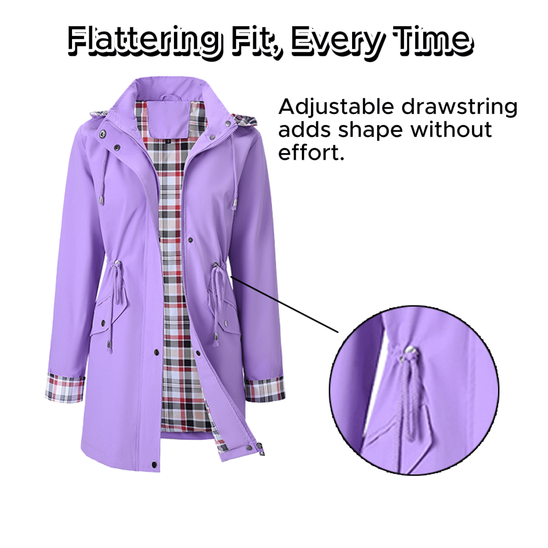 🍂Herbstrabatt 49 %💗🧥Ultimative karierte wasserdichte Jacke für Frauen🍃