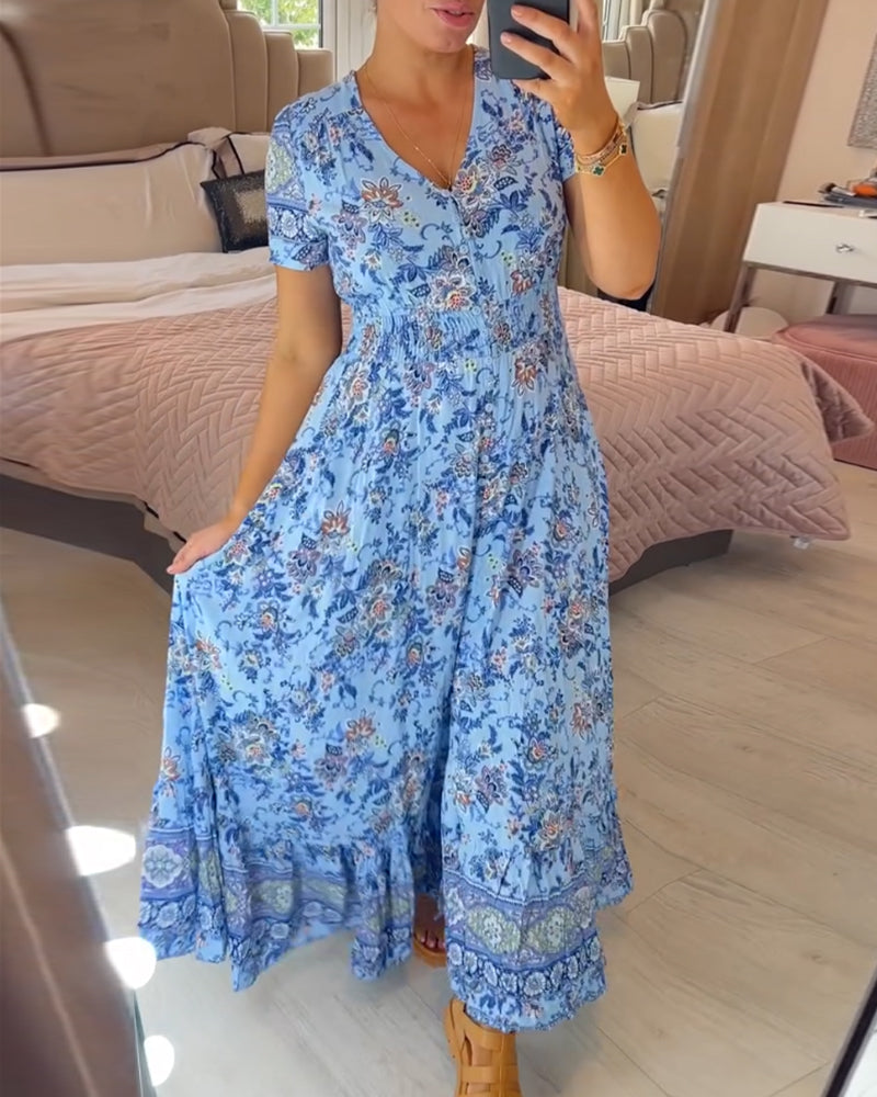 🌸Big price reduction!🌸Floral Print V-neck Dress