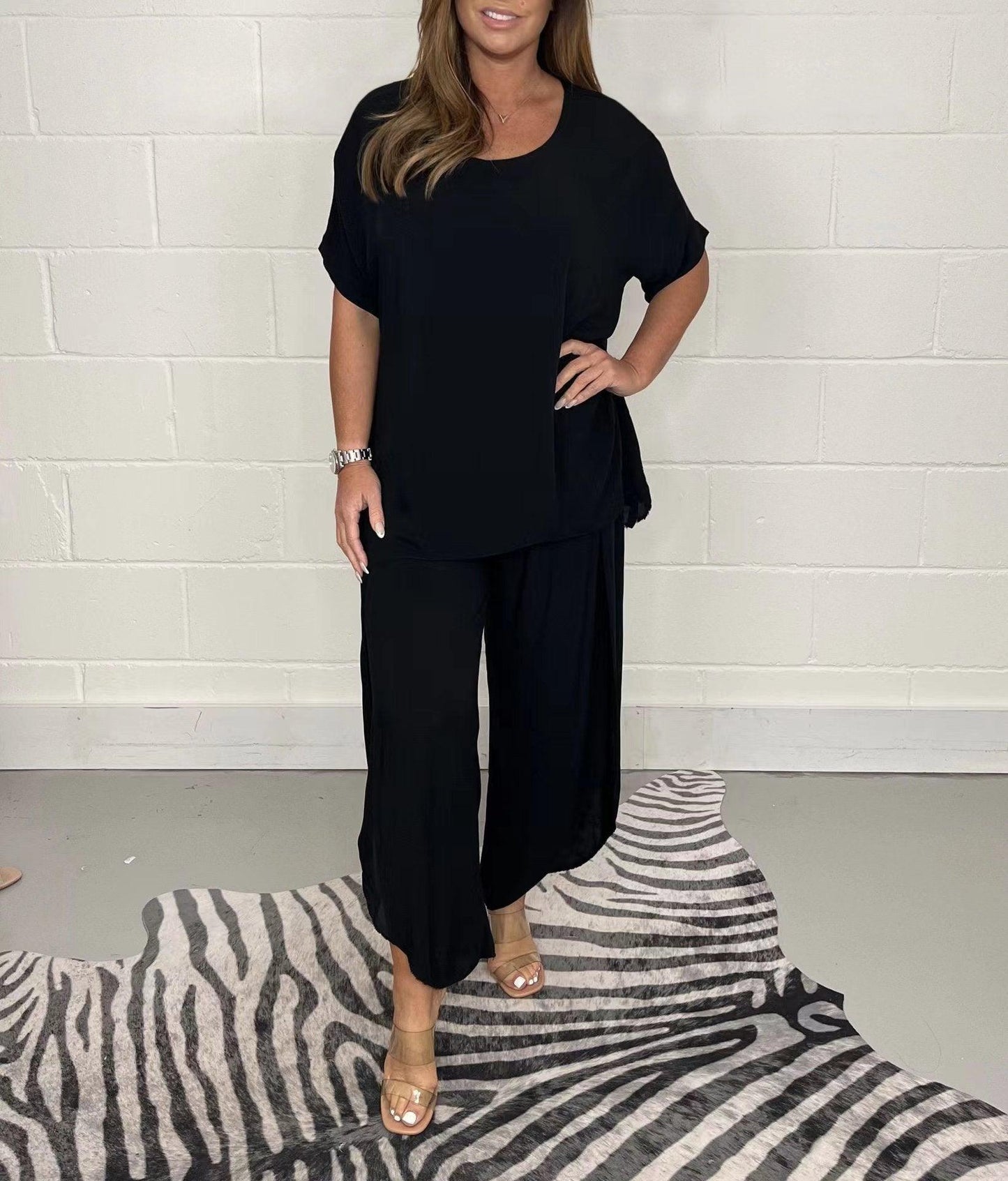 ❤️🔥Big price reduction🔥Floaty 2 Piece Sleeved Trouser Set