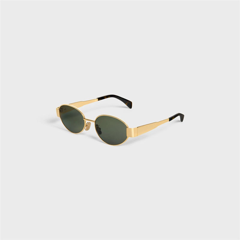 Vintage Oval Frame Sunglasses With Case(50% OFF)