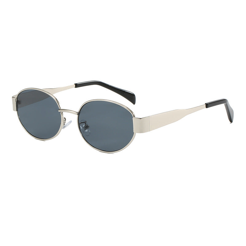Vintage Oval Frame Sunglasses With Case(50% OFF)