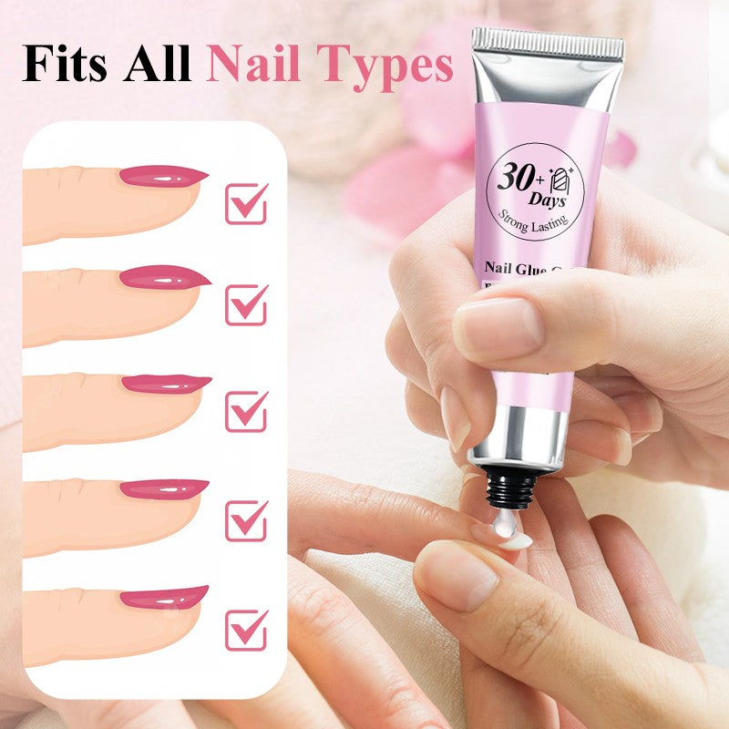 Best Gift💅🏻Strong Lasting Nail Glue Gel Set for Press-on Nails