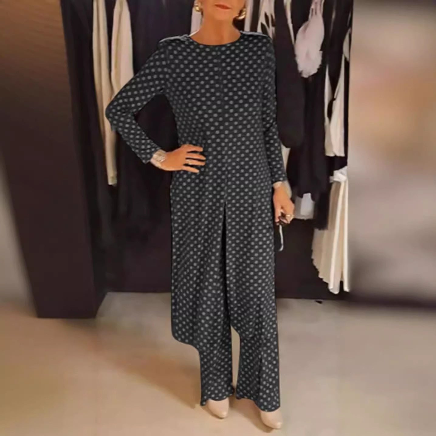 ✨HOT SALE 50% OFF✨Polka Dot Top & Pants 2-Piece Set