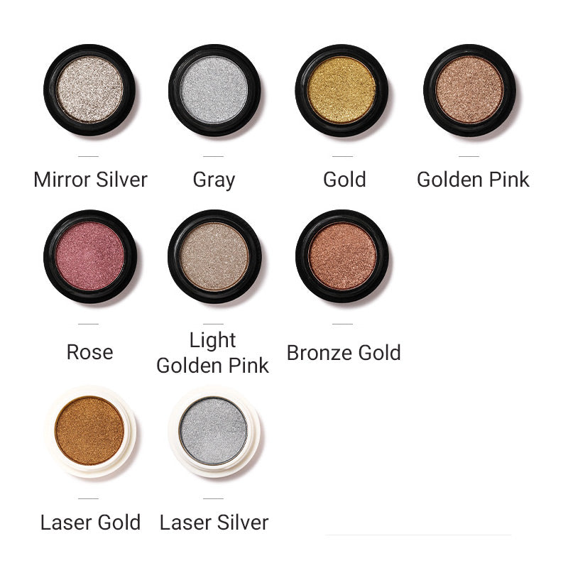 Super Bright Solid Nail Powder with Mirror Effect