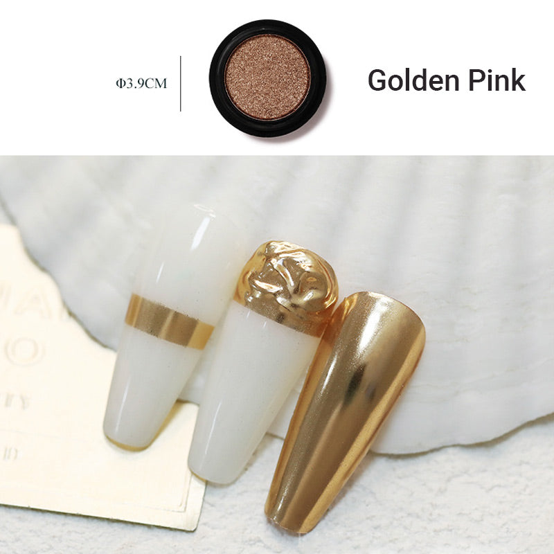 Super Bright Solid Nail Powder with Mirror Effect